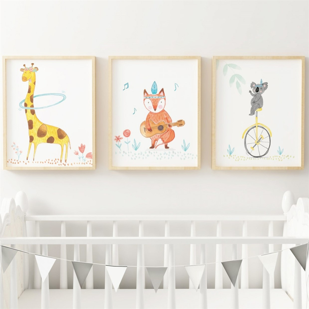 HAPPY FOLKS ÇERÇEVESİZ POSTER - MISS GIRAFFE