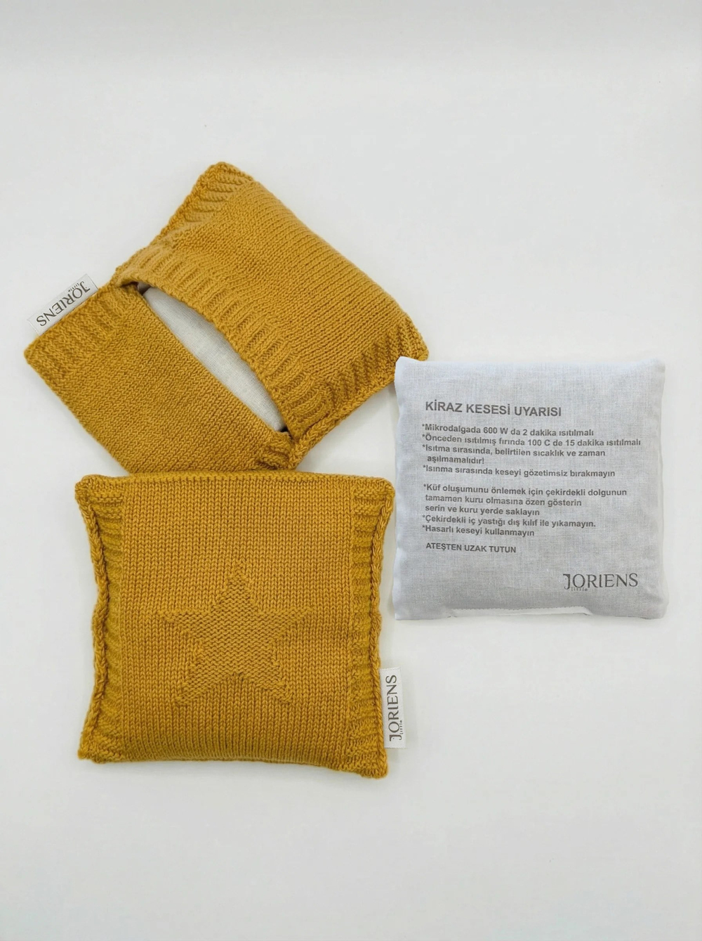 Hardal Sıcacık Kiraz Çekirdeği Kesesi 15x15 cm