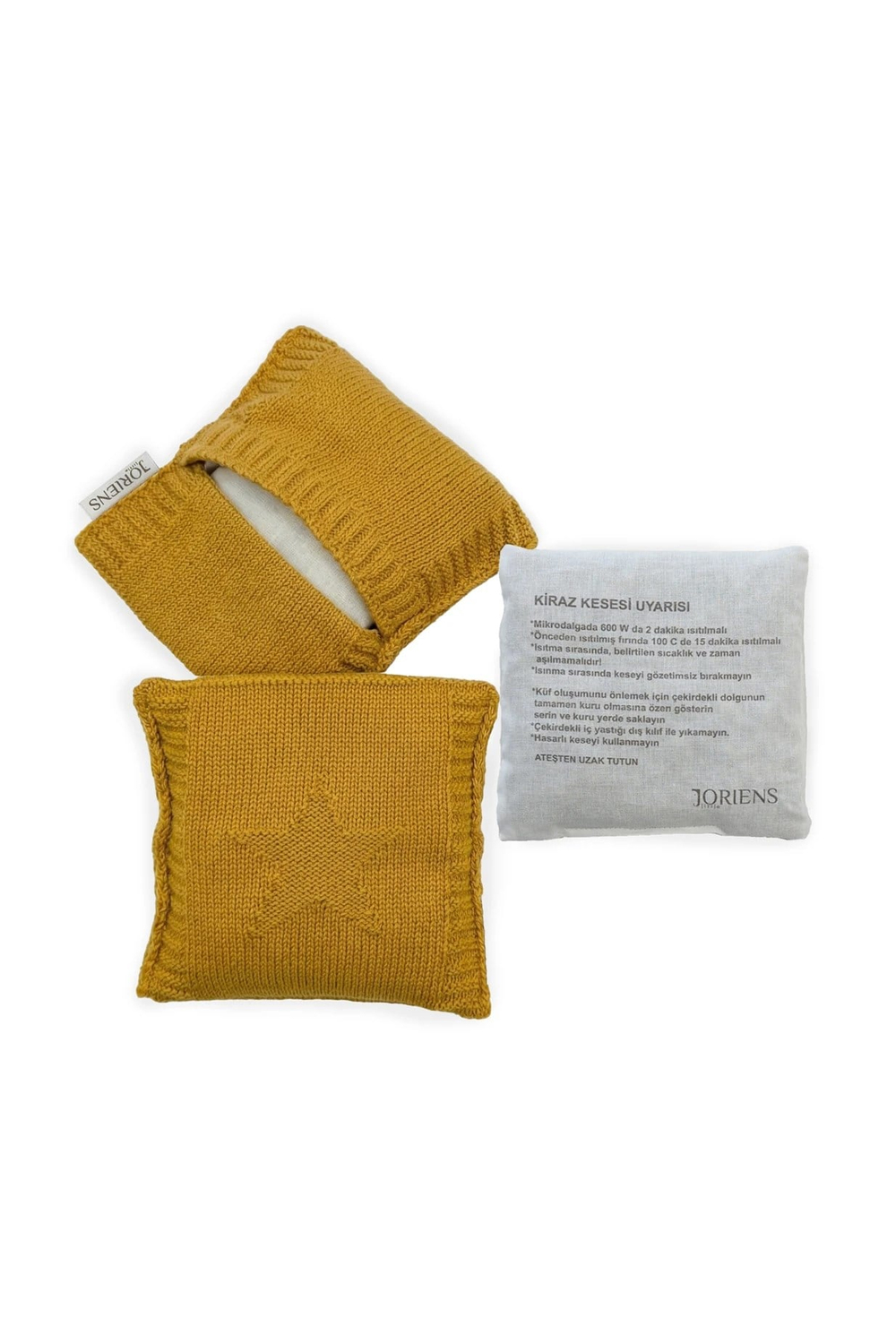 Hardal Sıcacık Kiraz Çekirdeği Kesesi 15x15 cm