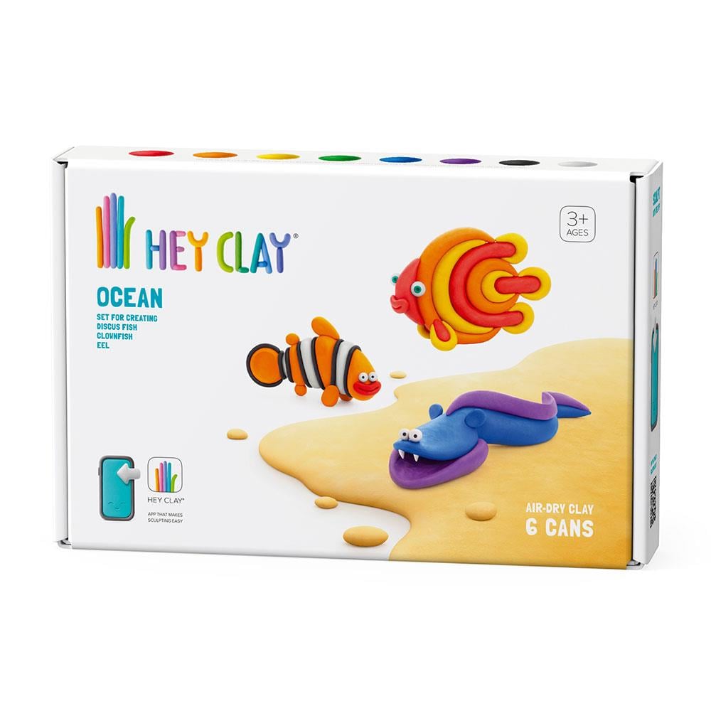 Hey Clay Hava ile Kuruyan Kil 6'lı kutu Okyanus Palyaço balığı Discus Balığı Yılan Balığı