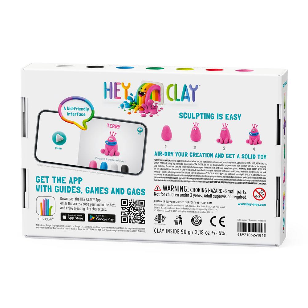 Hey Clay Hava ile Kuruyan Kil 6'lı kutu Monsters Cyclops Terry Pi