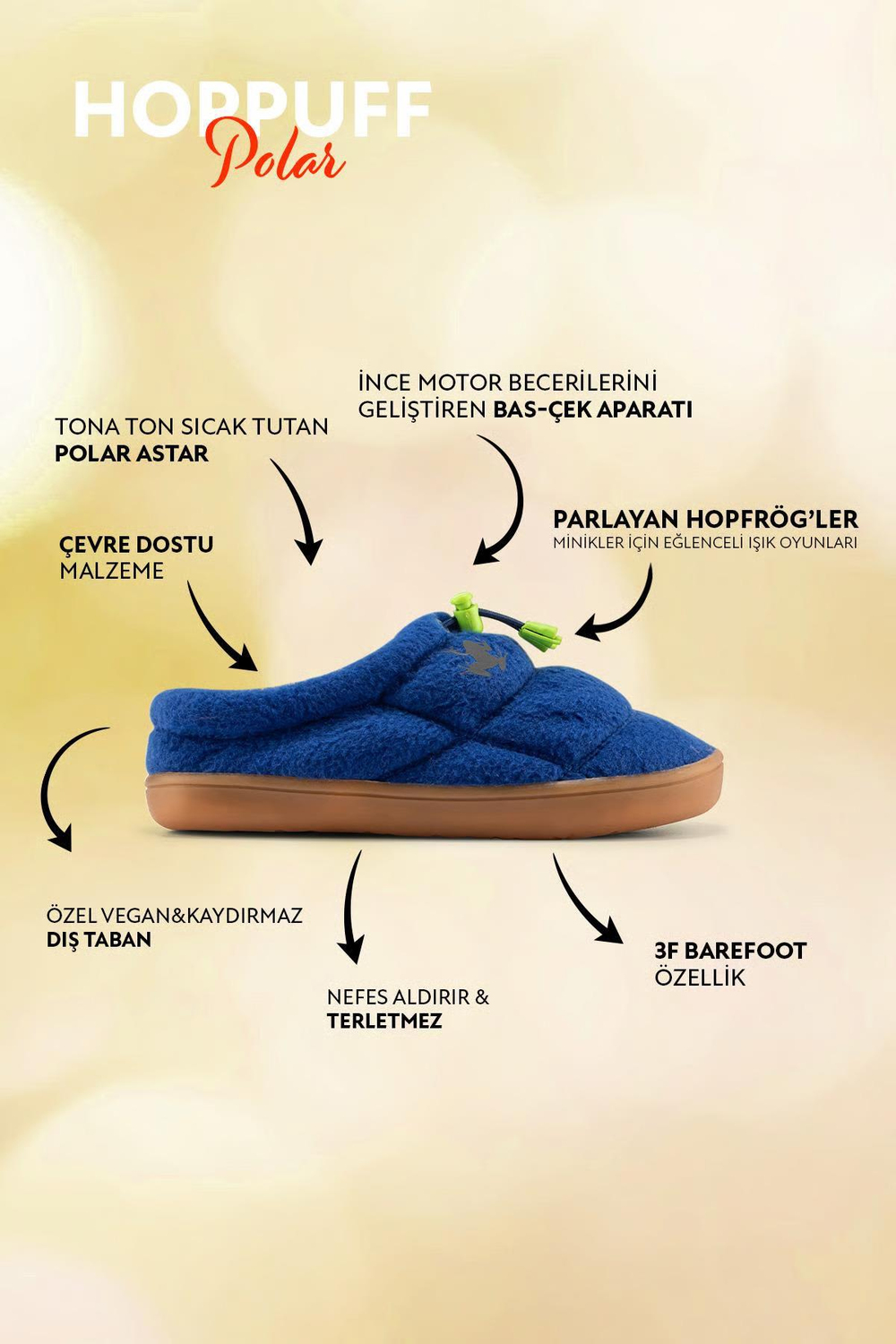 Hopfrög Hoppuff Polar Saks Barefoot Çocuk Ayakkabı