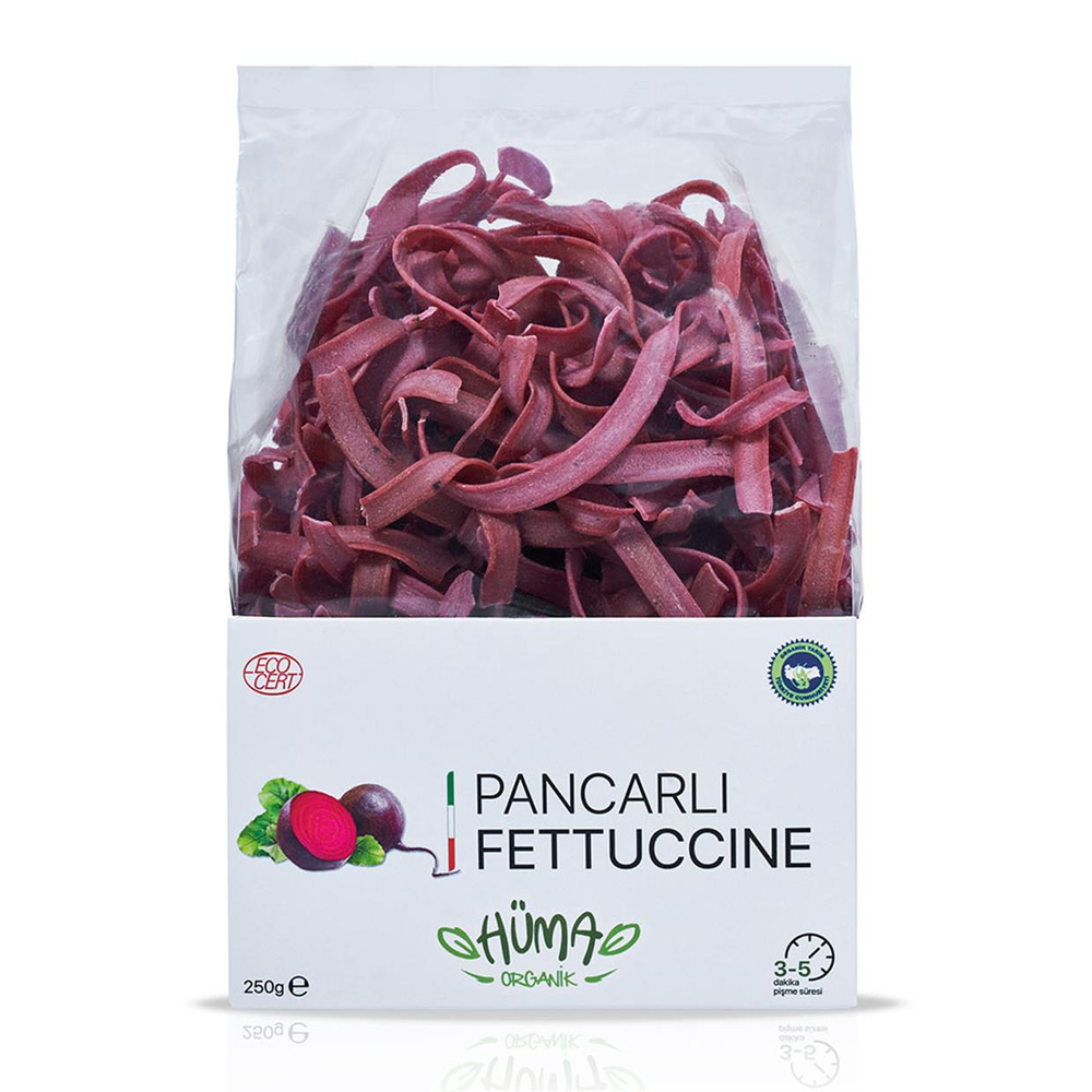 Hüma Organik Pancarlı Fettuccine 250 gr