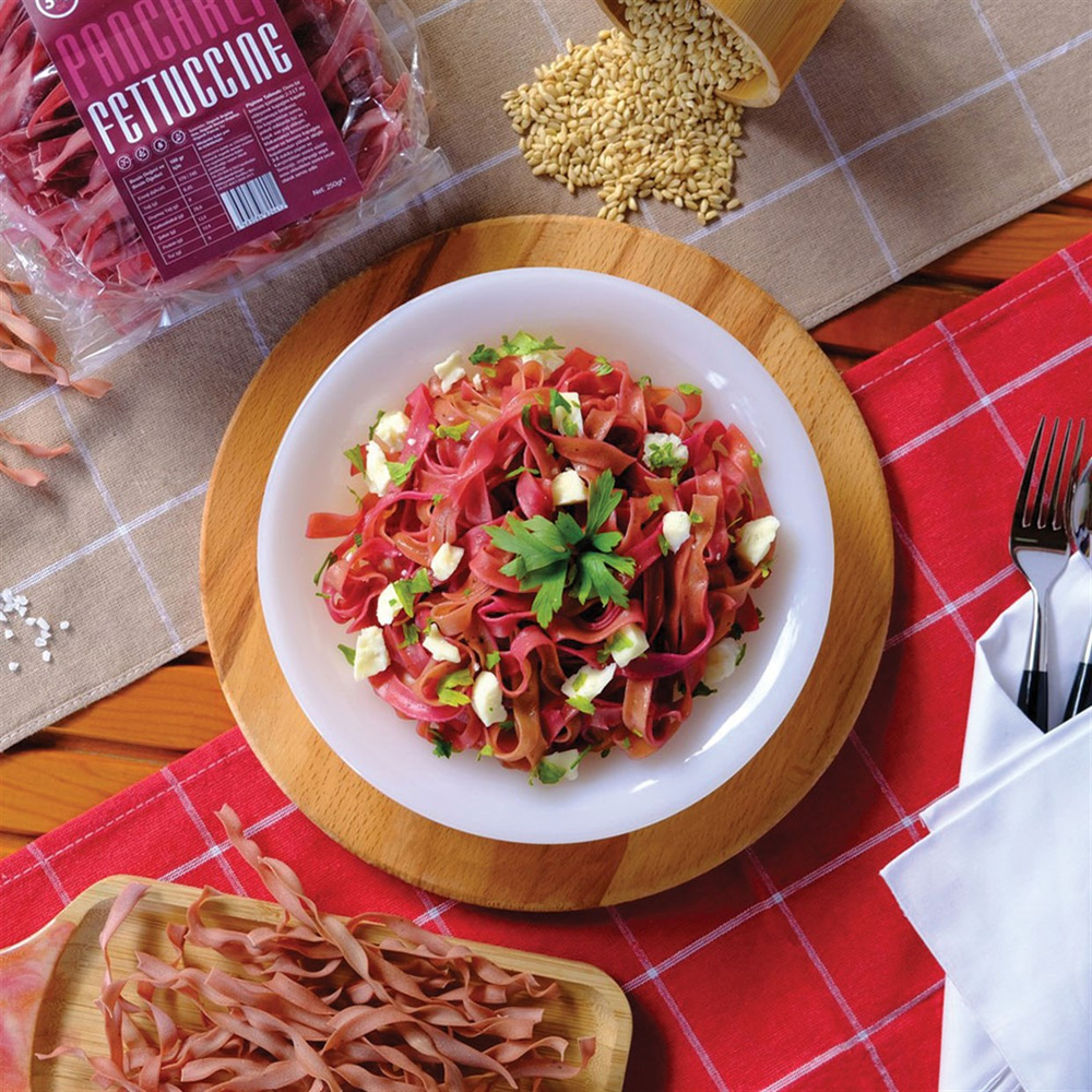 Hüma Organik Pancarlı Fettuccine 250 gr