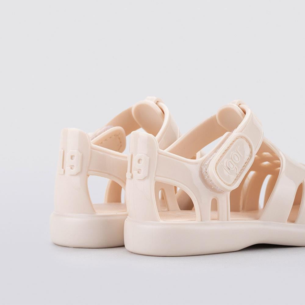 Igor Tobby Gloss Çocuk Sandalet Marfil Ivory