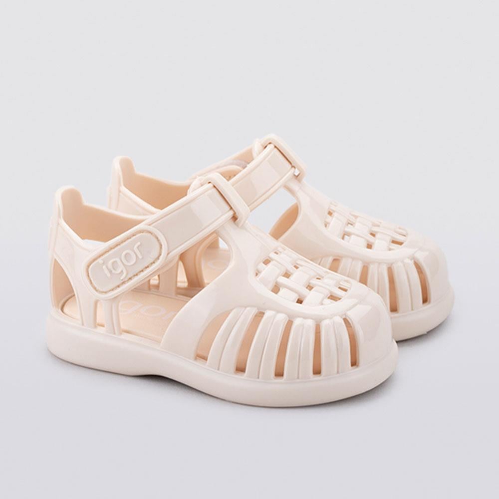 Igor Tobby Gloss Çocuk Sandalet Marfil Ivory