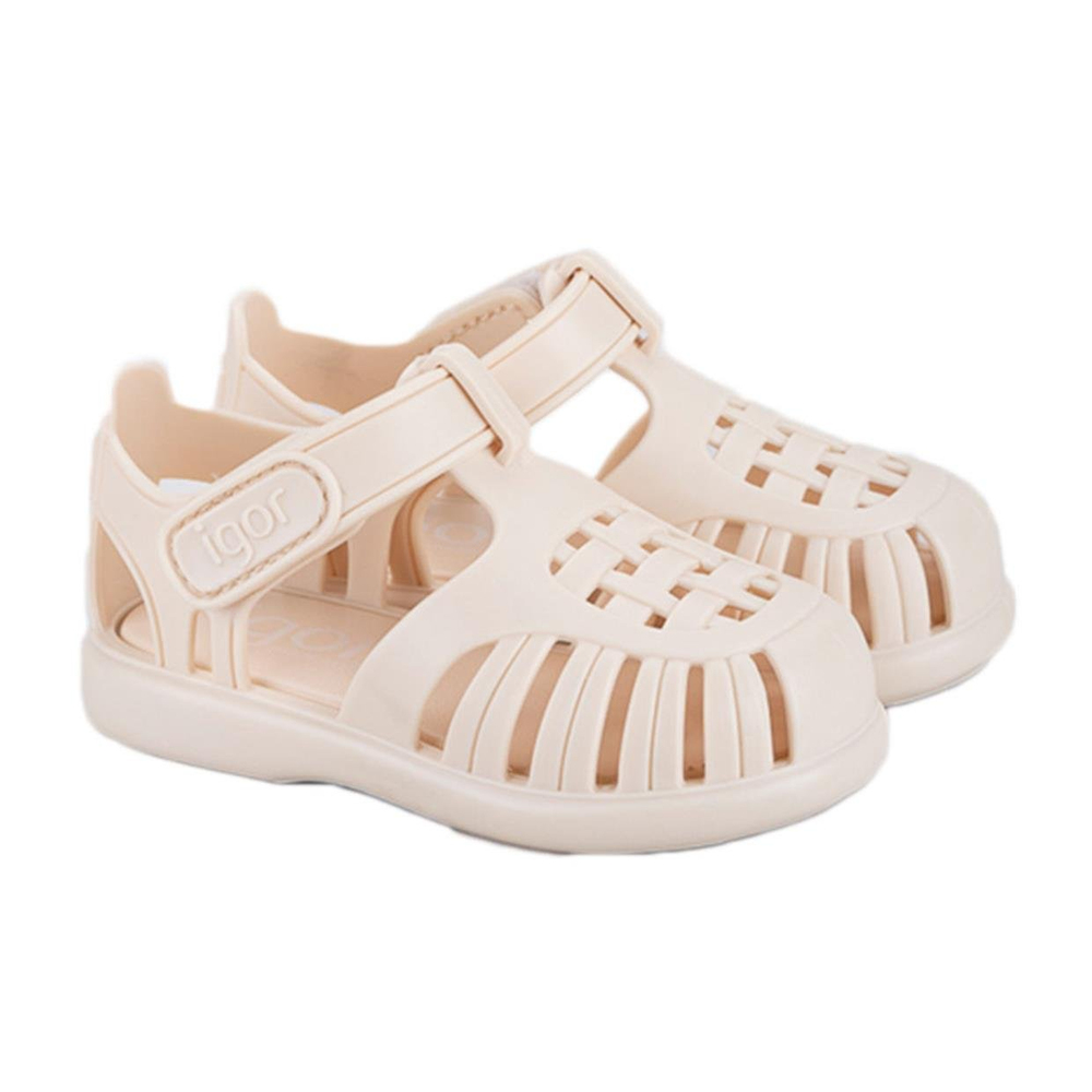 Igor Tobby Solid Çocuk Sandalet Marfil Krem