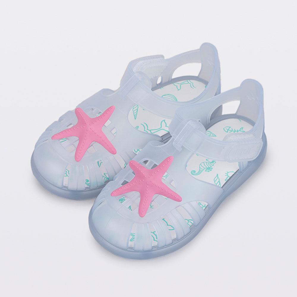 Igor Tobby Velcro Estrella Çocuk Sandalet Blanco Fucsia