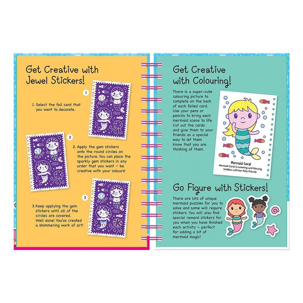 Imagine That Jewel Art Mermaids Sticker Kitabı