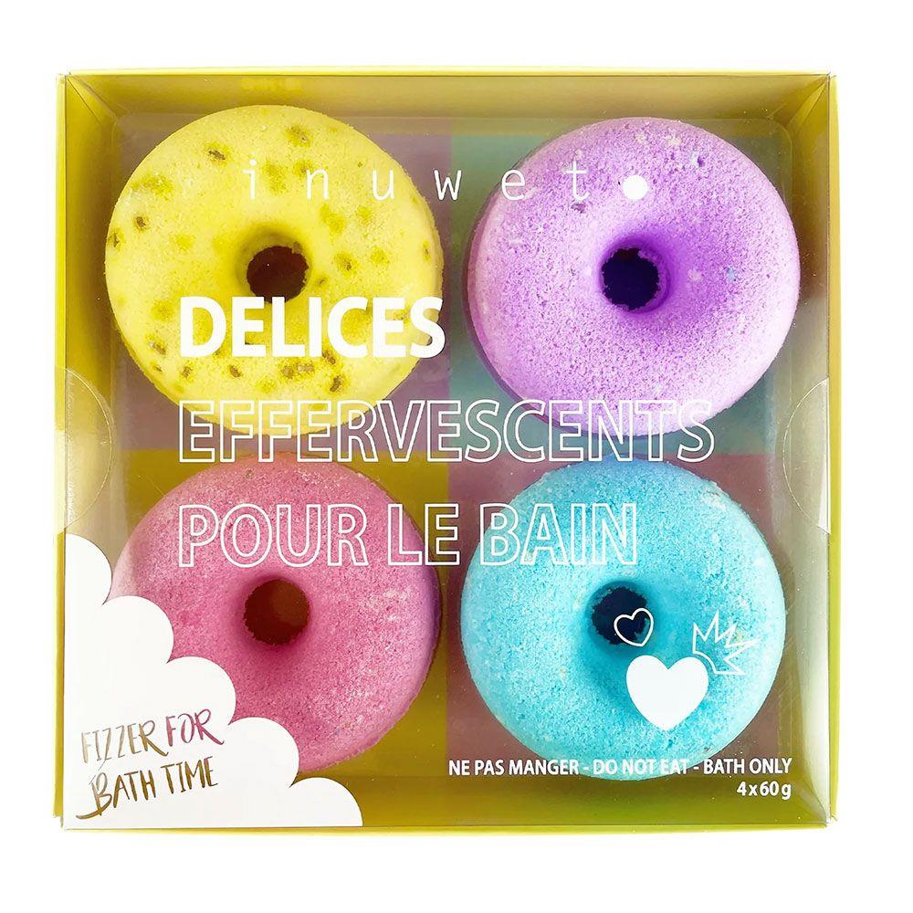 Inuwet Bath Bomb Donuts Fizzers 4'lü Banyo Bombası