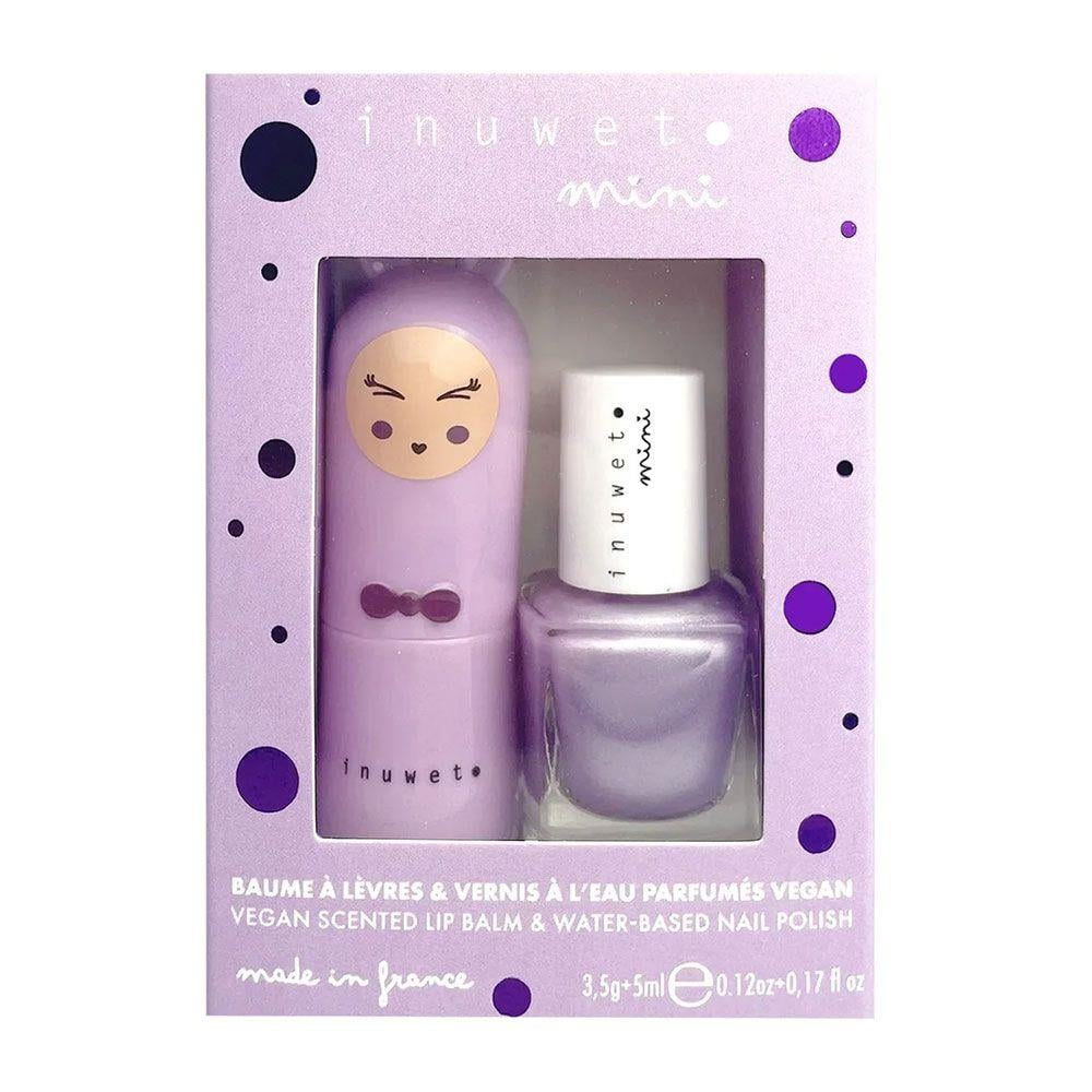 Inuwet Duo Purple Lipbalm ve Kokulu Oje Seti