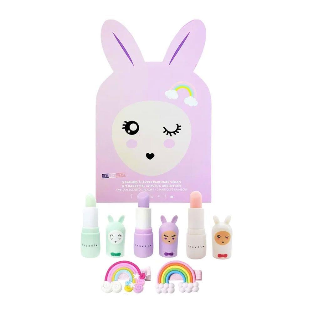 Inuwet Lipbalm Boite Delux Paper Bunny 3'lü Ruj Seti