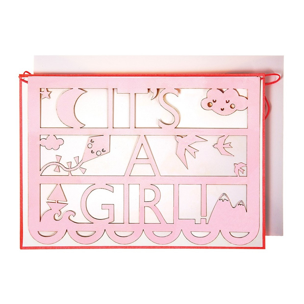 It’S A Girl Tebrik Kartı