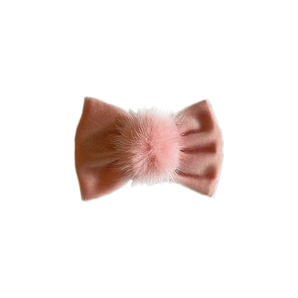 KADIFE POMPOM CITCIT TOKA - PEMBE