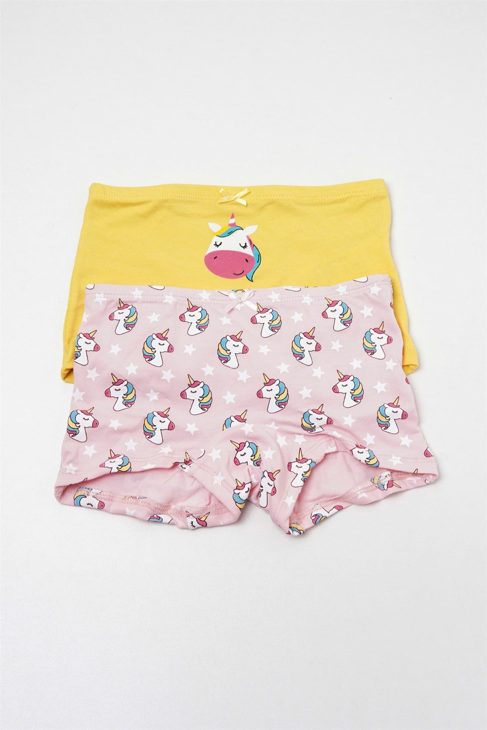 KATIA & BONY 2'Lİ SARI UNICORN KIZ BOXER