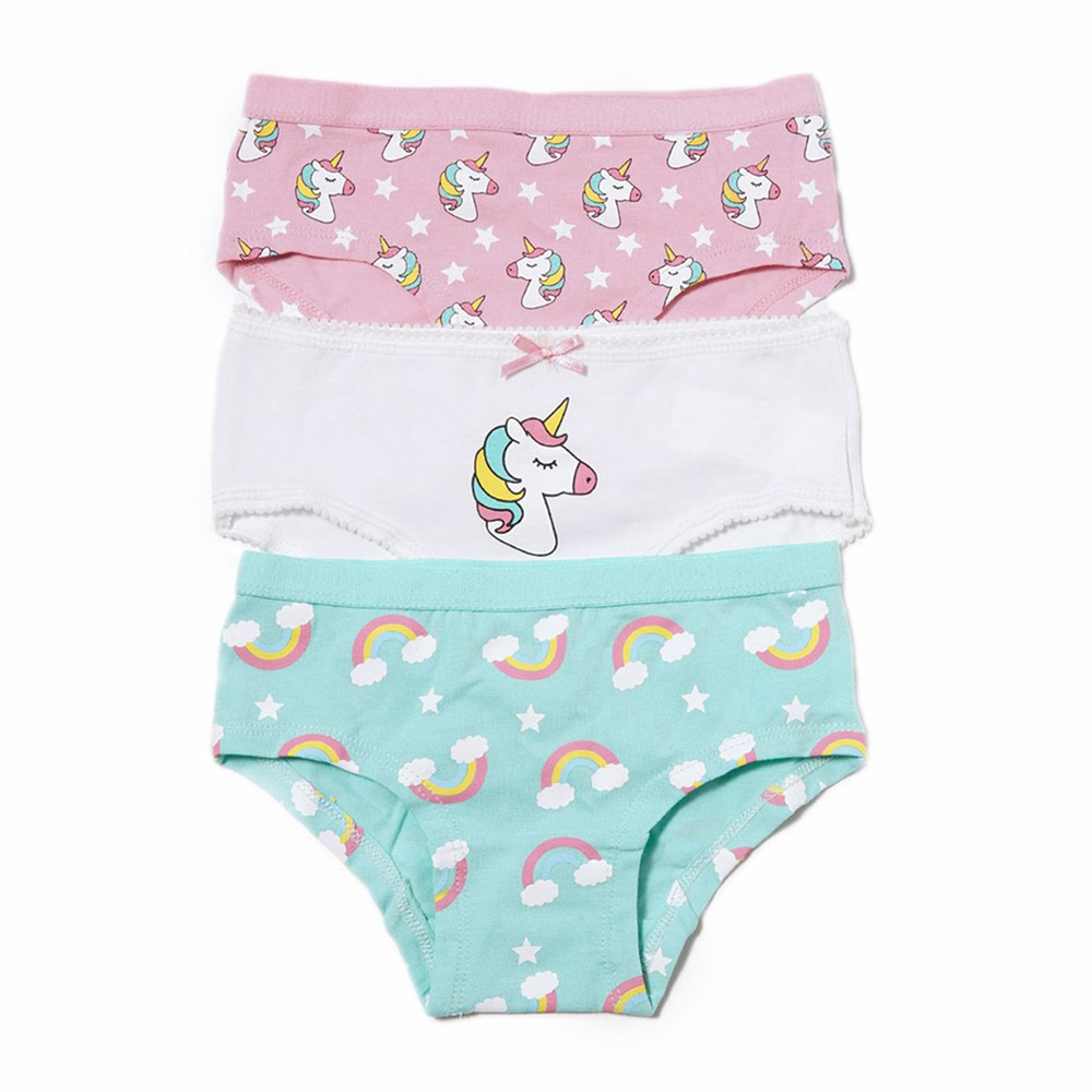 Katia & Bony 3'lü Colorful Unicorn Slip Külot