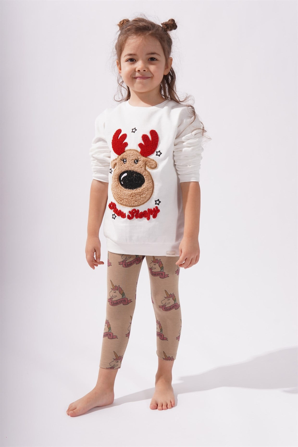 KATIA & BONY Unicorn Desenli Termal Kız Çocuk Tayt