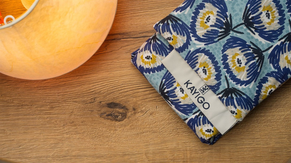 KAYIGO ISITICI YASTIK - MAVİ ÇİÇEKLER