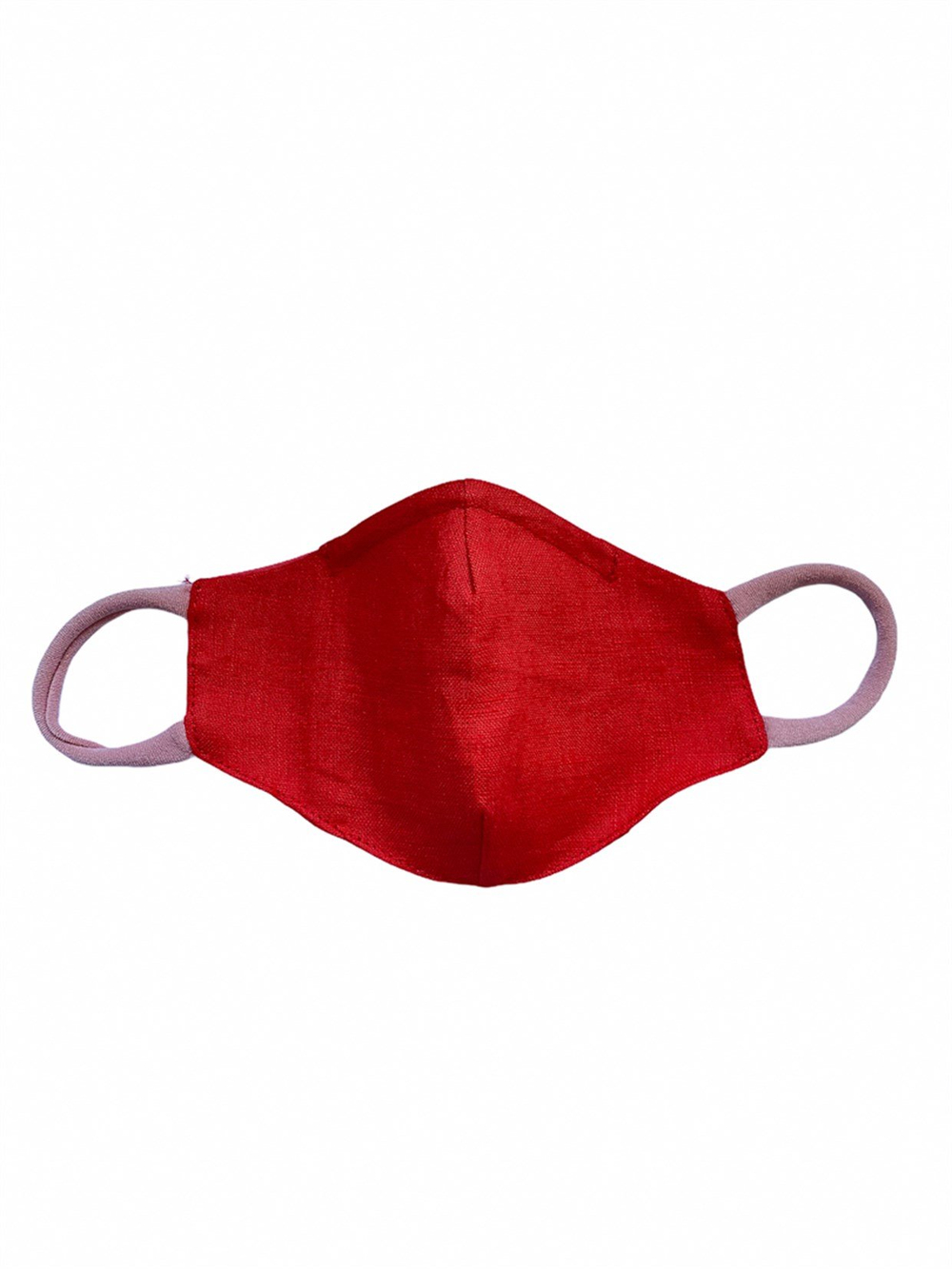 KETEN ÇOCUK MASKE - KIRMIZI