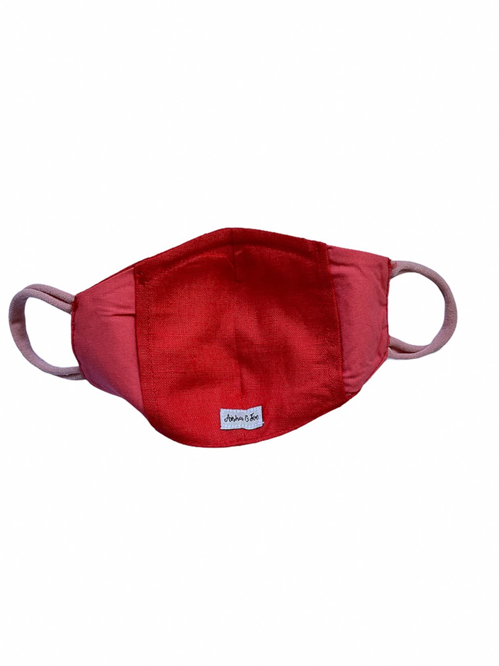 KETEN ÇOCUK MASKE - KIRMIZI