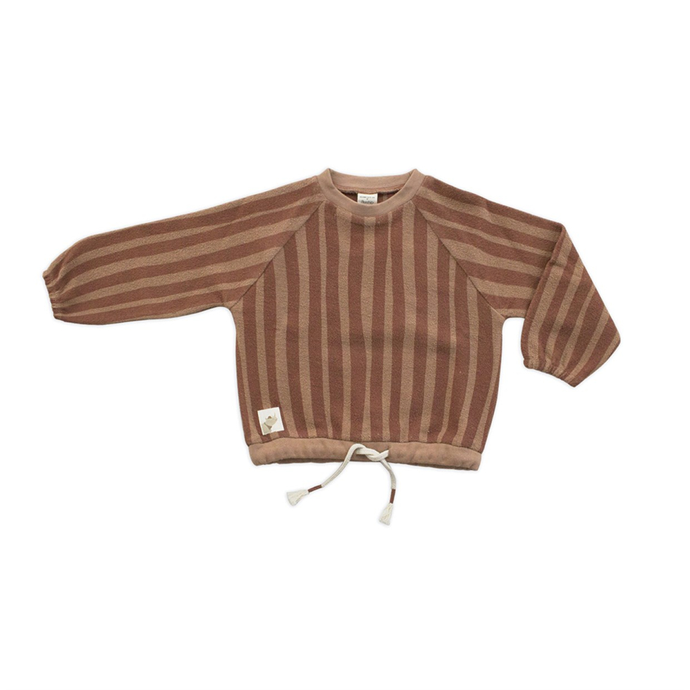 KİREMİT IRREGULAR STRIPES EŞOFMAN ÜSTÜ