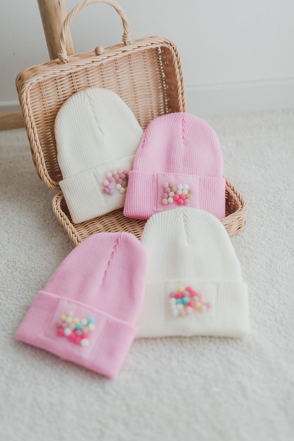 La Pomponnette Magie Ekru Ponponlu Bere