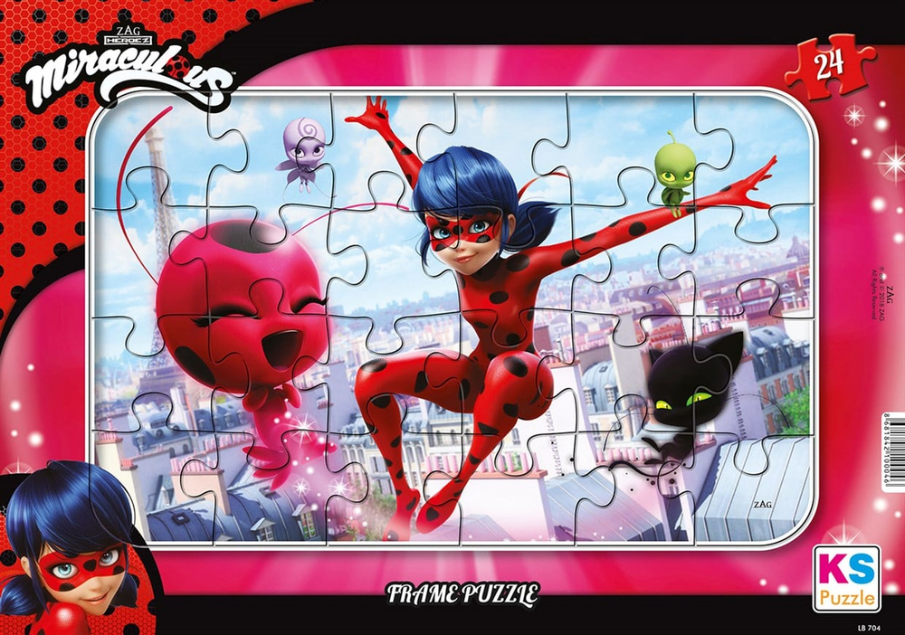 LADY BUG FRAME PUZZLE - 24 PARÇA