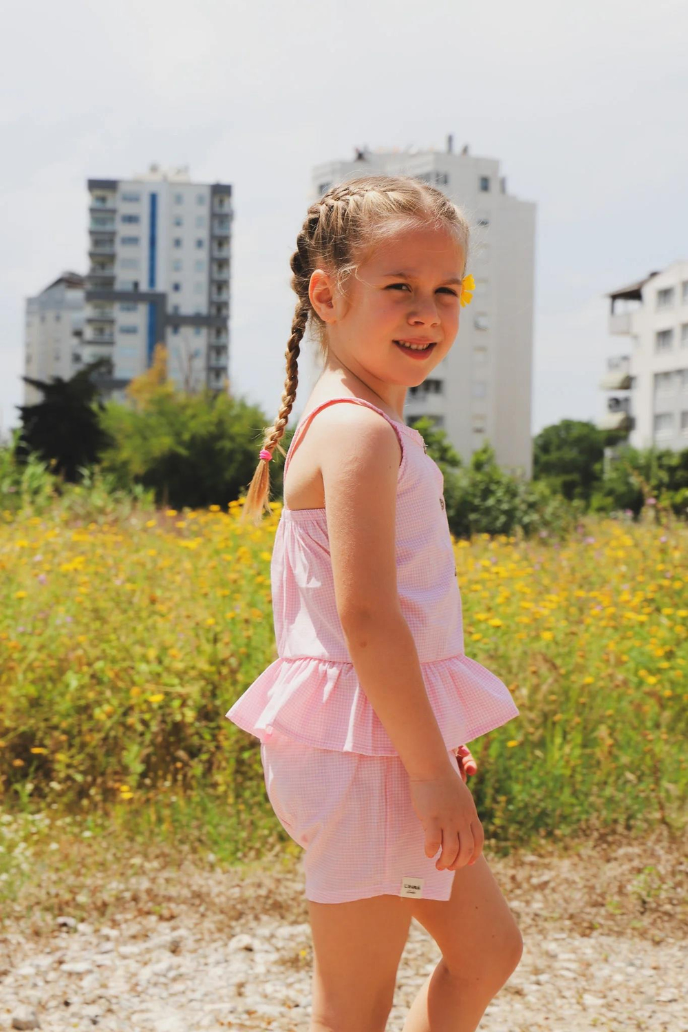 Lavra Studio Daphne Askılı Bluz Pembe