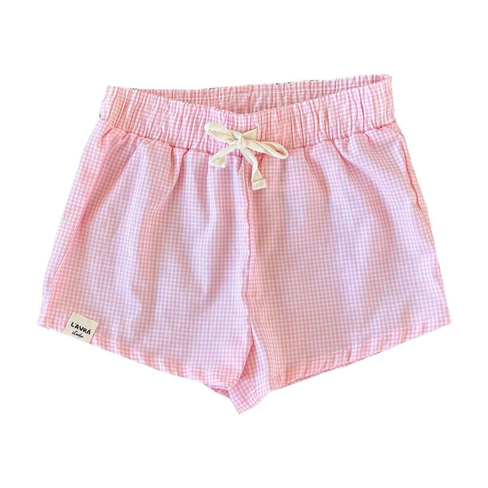Lavra Studio Daphne Poplin Şort Pembe