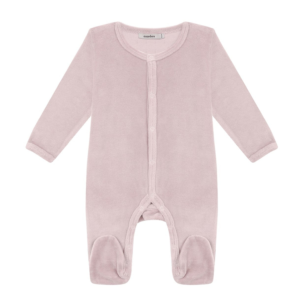 Light Pink Velvet Pembe Kadife Patikli Tulum
