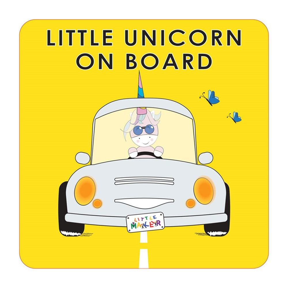 Little Maker Little Unicorn On Board Car Sticker