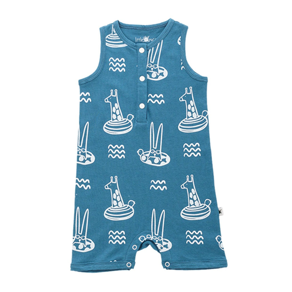 Little Yucca Captain Romper Mavi