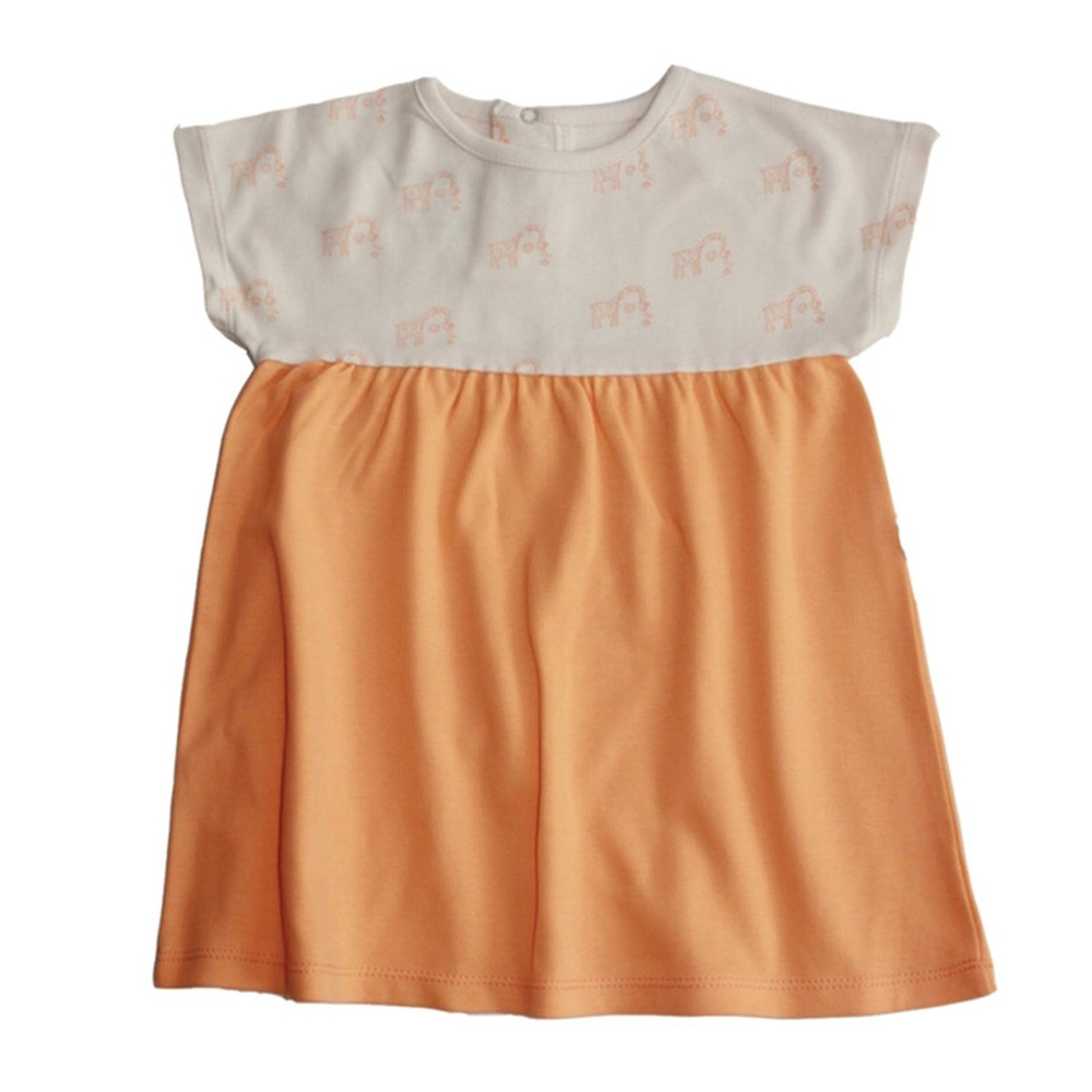 Little Yucca Marshmallow Elbise Turuncu