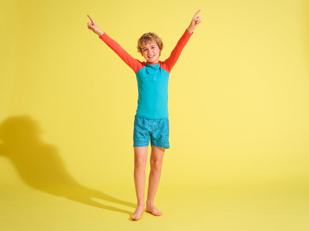 Lo Easywear Zola Uzun Kollu Mayo Mavi & Turuncu