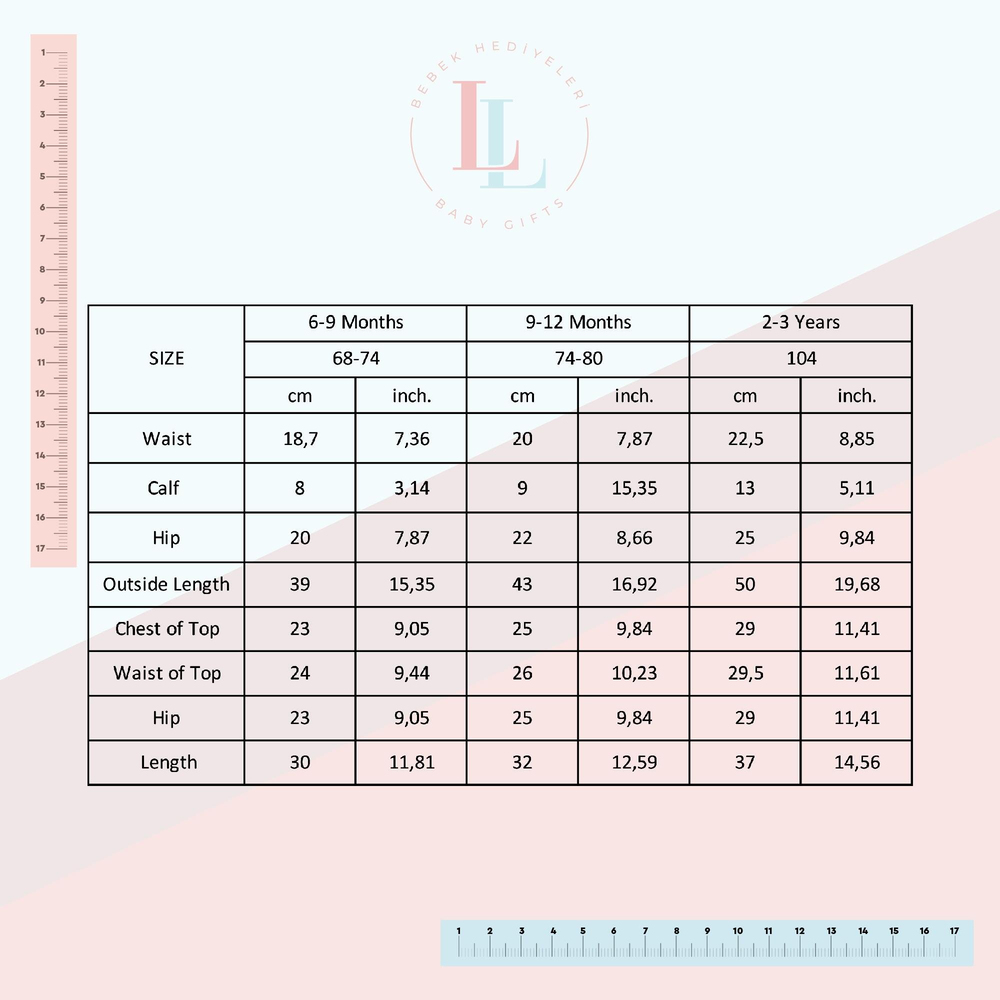 Lou Lou Baby Layla Triko Takım Rose