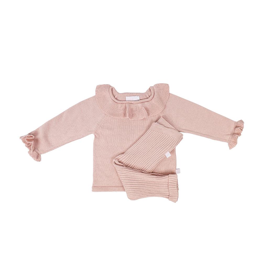 Lou Lou Baby Layla Triko Takım Rose