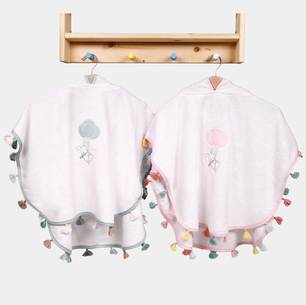 Lou Lou Baby Müslin Panço Havlu Ruby Rabbit Mint