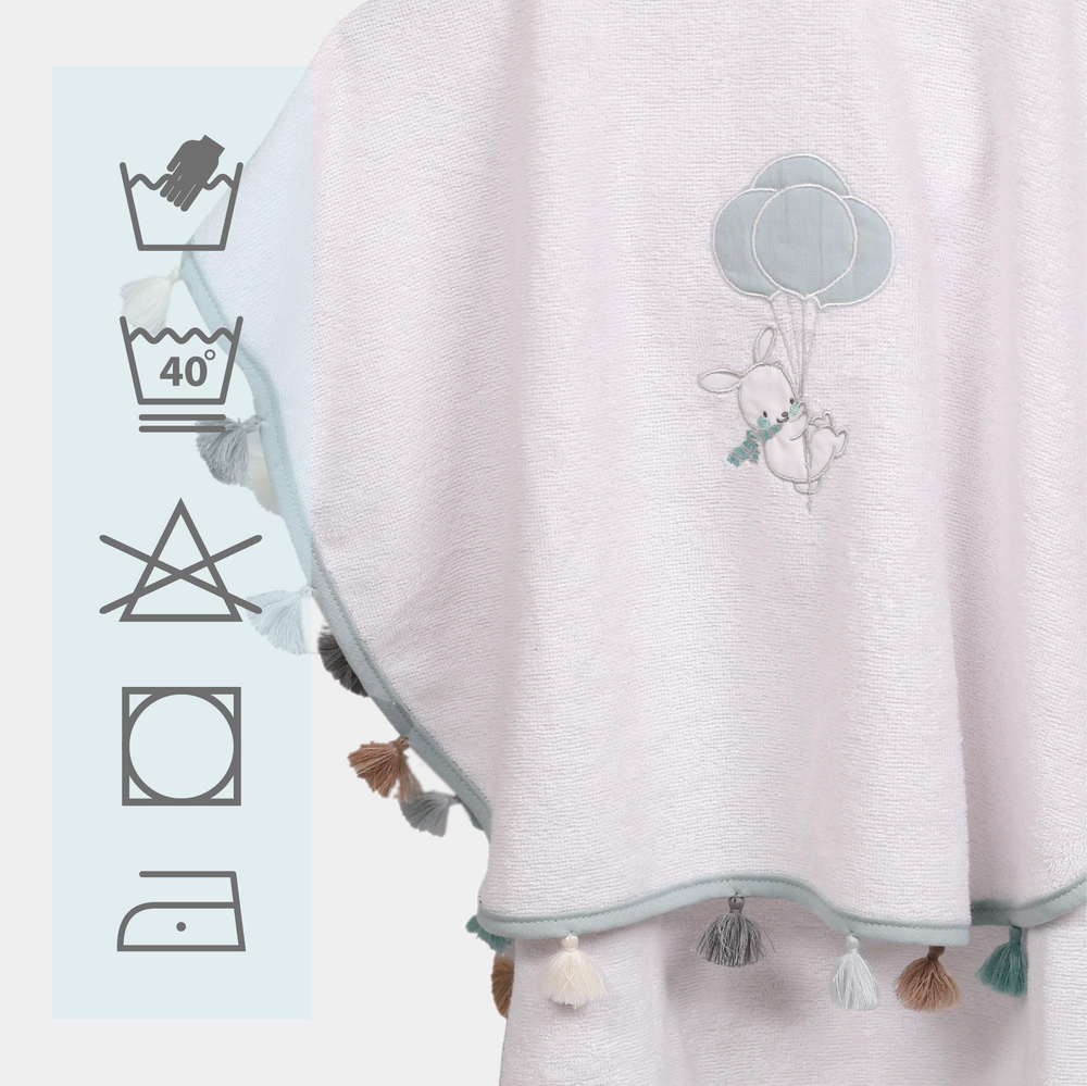 Lou Lou Baby Müslin Panço Havlu Ruby Rabbit Mint