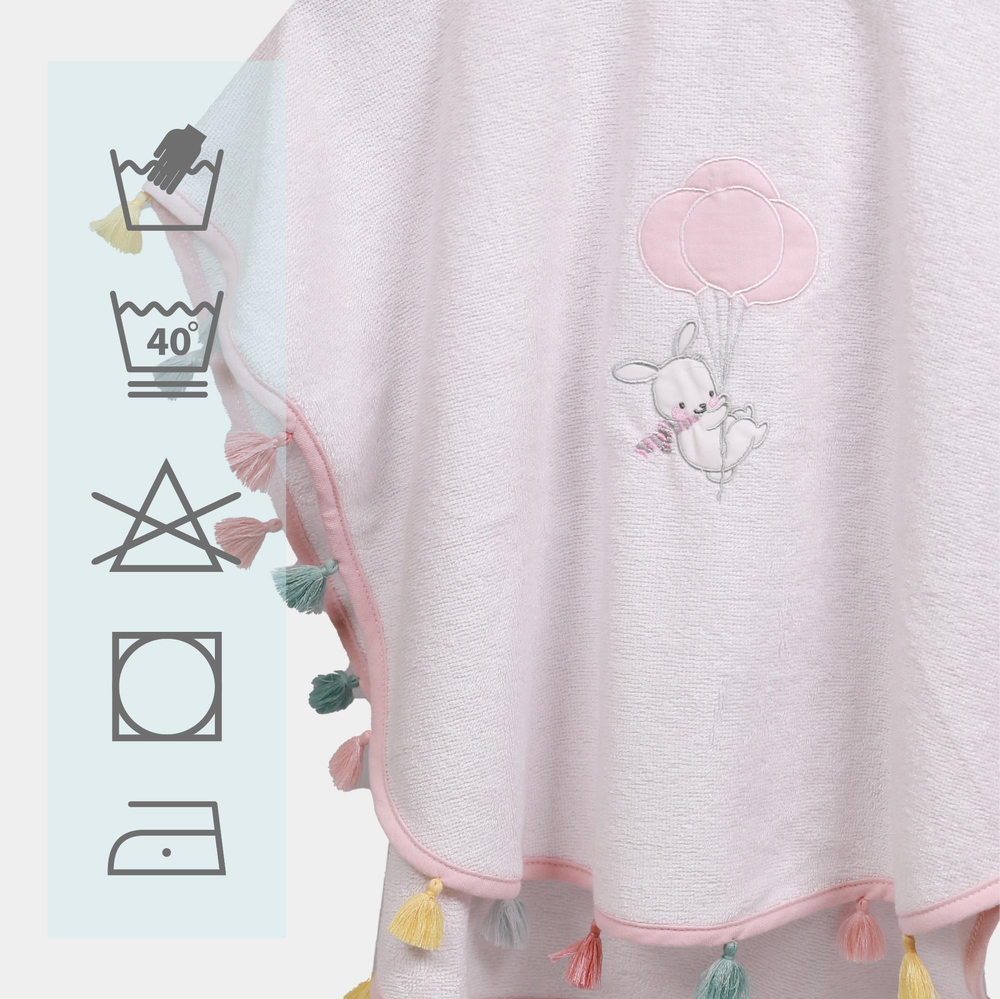 Lou Lou Baby Panço Havlu Ruby Rabbit Pink