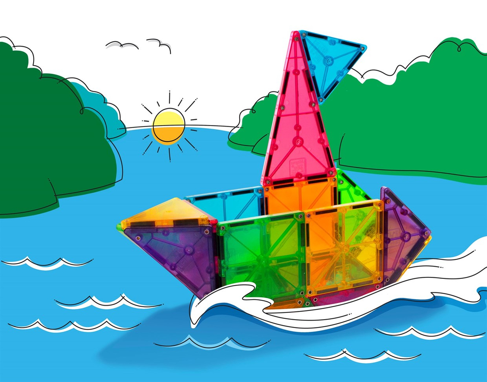 Magna-Tiles Clear Color (32 Parça)