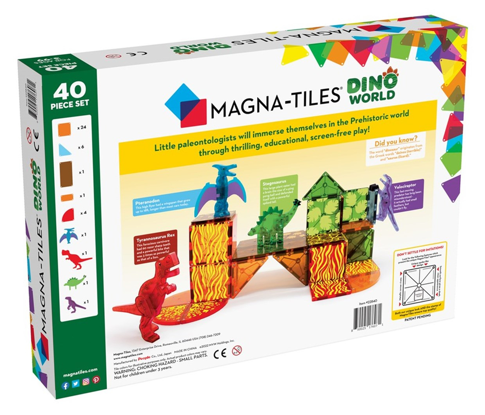 Magna-Tiles Dinozor Dünyası 40 Parça