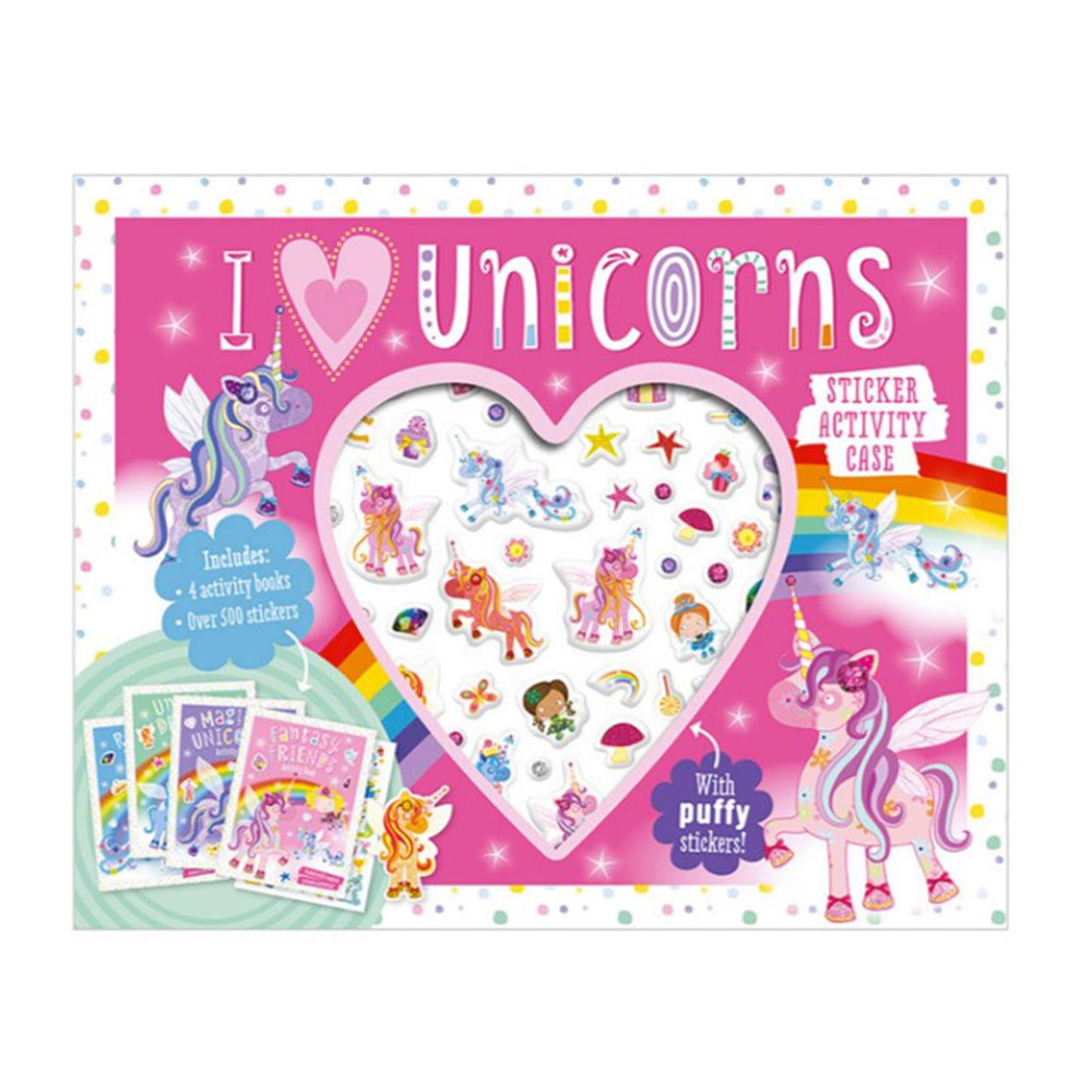 Make Believe IdeasI I Love Unicorns Sticker Activity Case