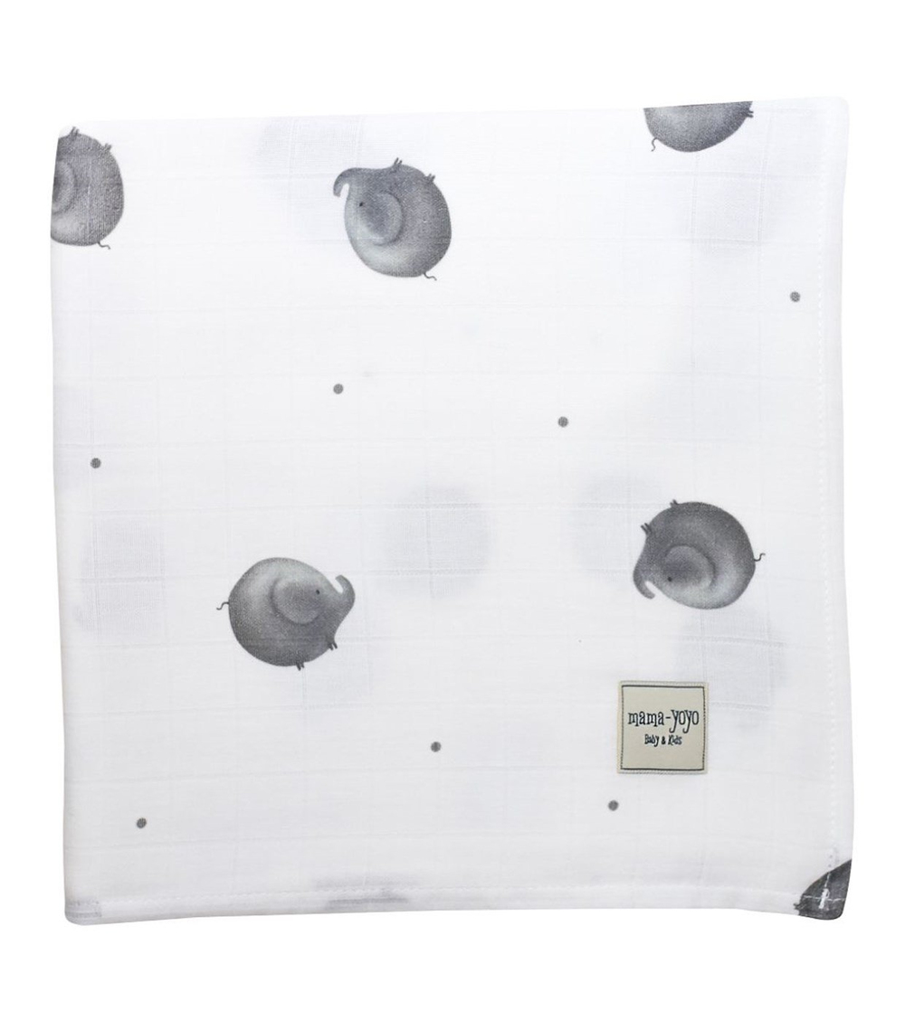 Mama Yoyo Çok Amaçlı Organik Müslin Örtü Elephantine