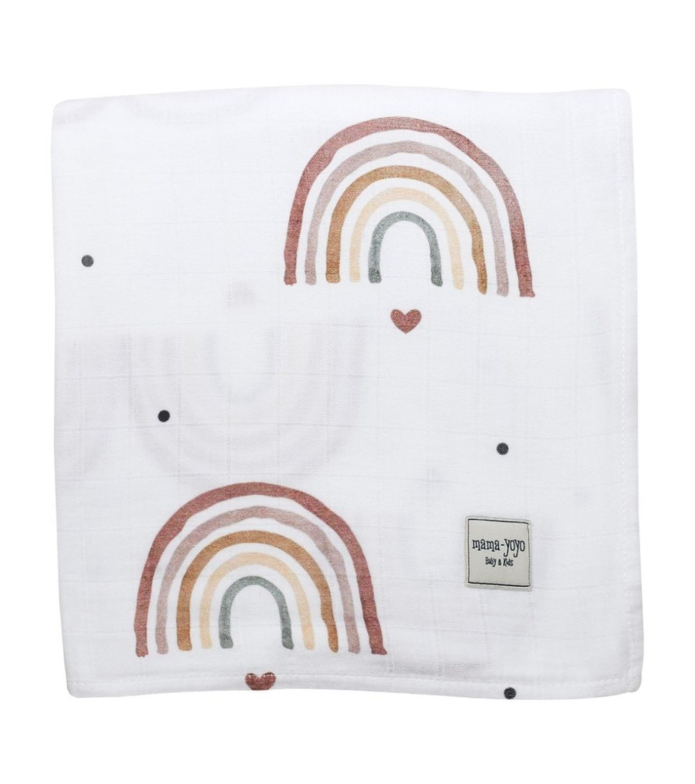 Mama Yoyo Çok Amaçlı Organik Müslin Örtü New Rainbow