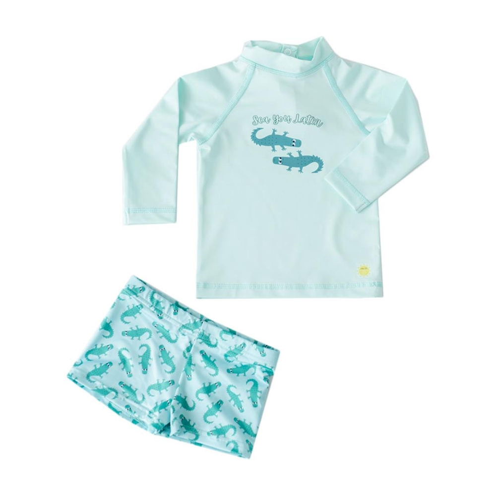 Mama Yoyo UV Korumalı Uzun Kollu Mayo Seti Crocco