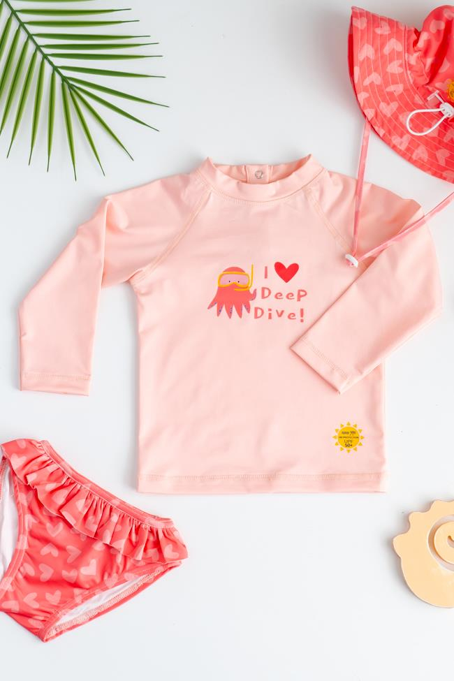Mama Yoyo UV Korumalı Uzun Kollu Mayo Seti Octo Love