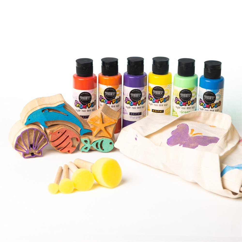 MAMMACOMICA - DENIZ CANLILARI  PARMAK BOYA SETİ