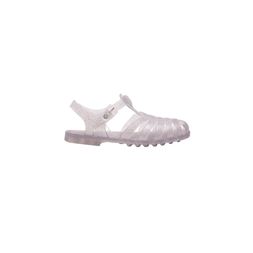 Meduse Sun Argent Paillete Sandals Çocuk Sandalet Şeffaf Beyaz