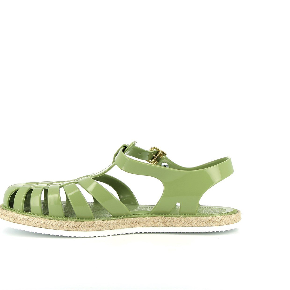 Meduse Suncorde Olive Yeşil Kadın Sandalet