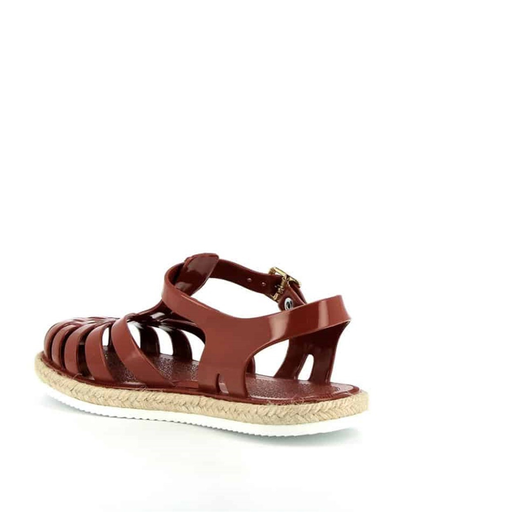 Meduse Suncorde Terracotta Bordo Kadın Sandalet